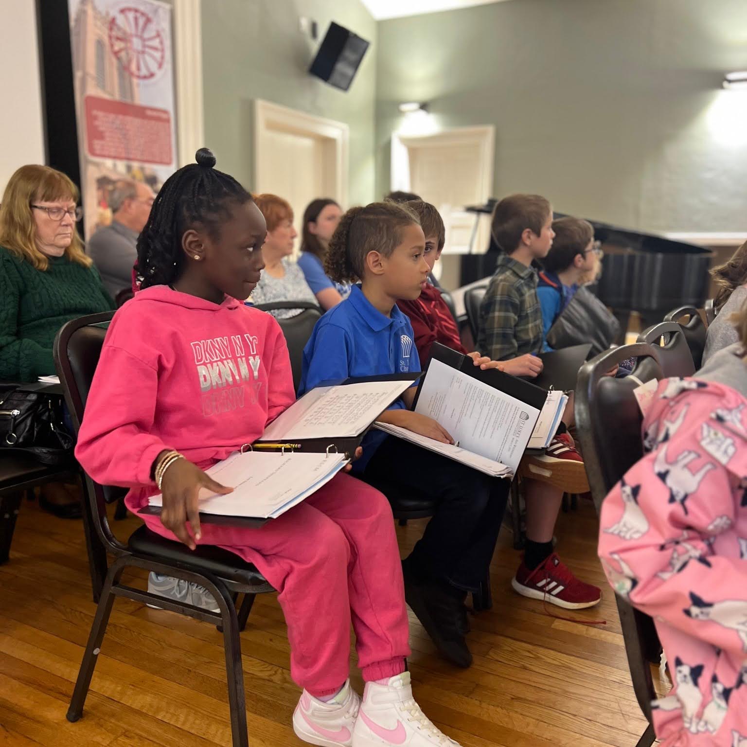 Children gathering for Children's Church at St. Luke's